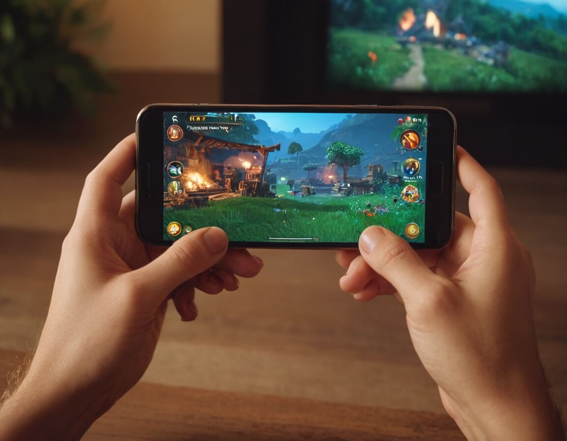 Vibrant Indian festival scene in a gaming app